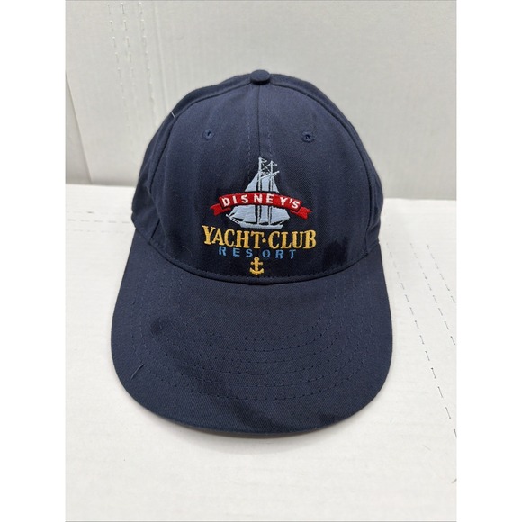Disney Other - Walt Disney World Disney Yacht Club Resort Strapback Adjustable Hat Cap Blue